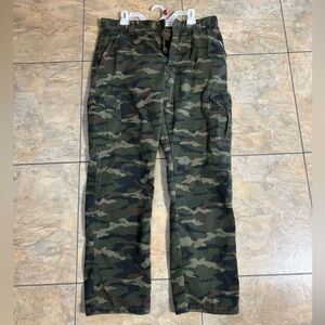 Wrangler Men's Green Camouflage Cargo Pants